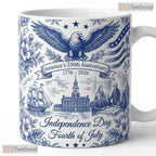 Personalized Semiquincentennial 1776-2026 Mug - America 250th Liberty Bell Accent Mug