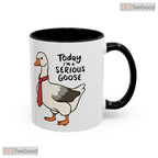 Serious Silly Goose University Mug - Funny Animal Meme Graduation Gift Ceramic Accent Mug