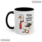 Serious Silly Goose University Mug - Funny Animal Meme Graduation Gift Ceramic Accent Mug