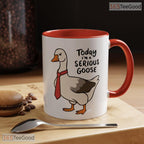 Serious Silly Goose University Mug - Funny Animal Meme Graduation Gift Ceramic Accent Mug