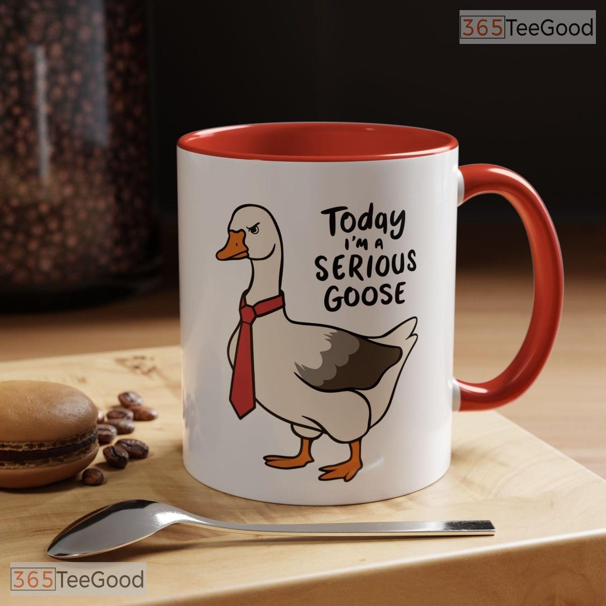 Serious Silly Goose University Mug - Funny Animal Meme Graduation Gift Ceramic Accent Mug