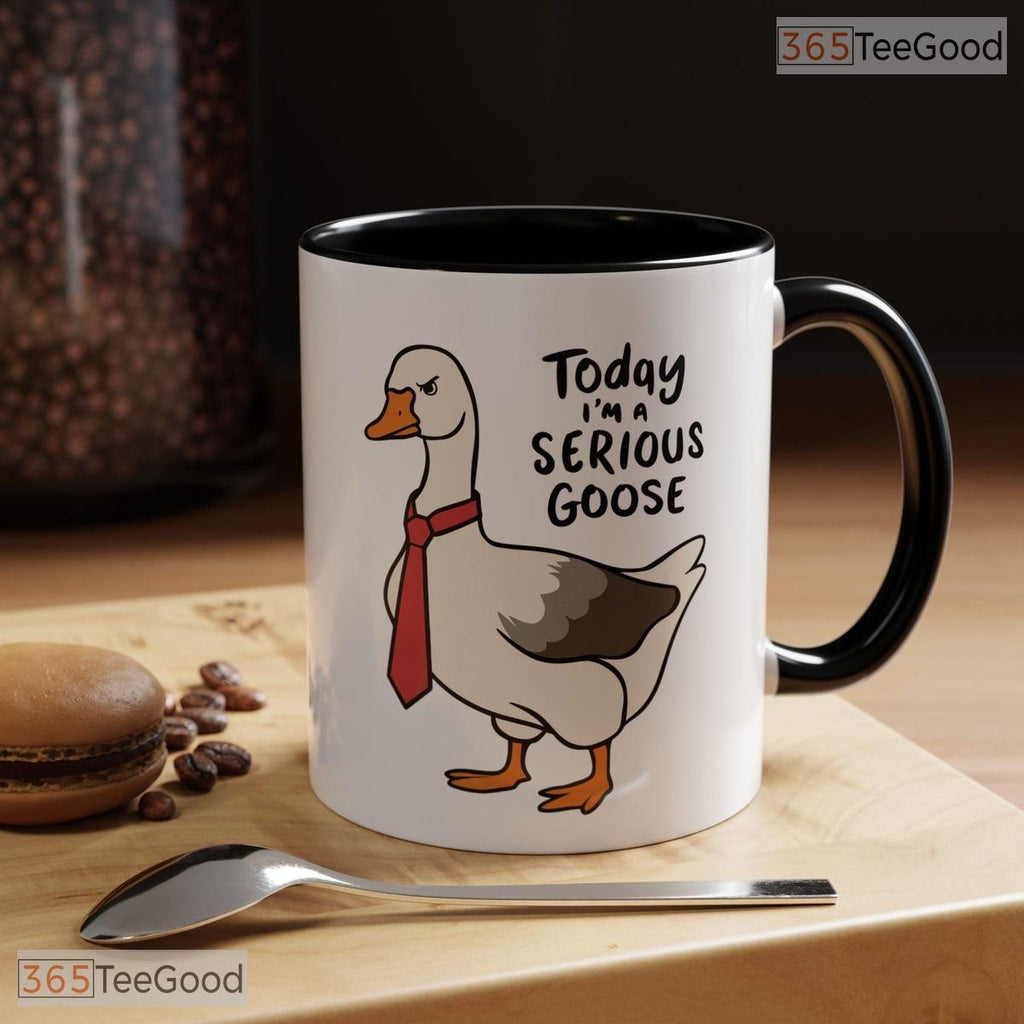 Serious Silly Goose University Mug - Funny Animal Meme Graduation Gift Ceramic Accent Mug