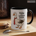 Serious Silly Goose University Mug - Funny Animal Meme Graduation Gift Ceramic Accent Mug