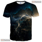 Cool Grey Modern Abstract Illusion 3D Printed Casual Unisex Short Sleeve Shirt