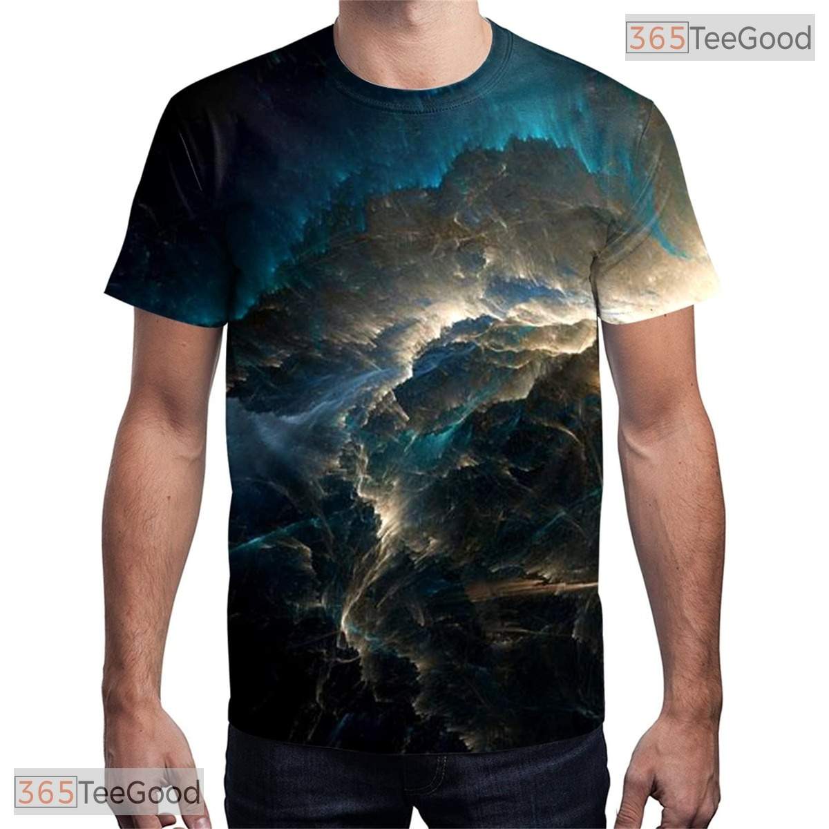 Cool Grey Modern Abstract Illusion 3D Printed Casual Unisex Short Sleeve Shirt