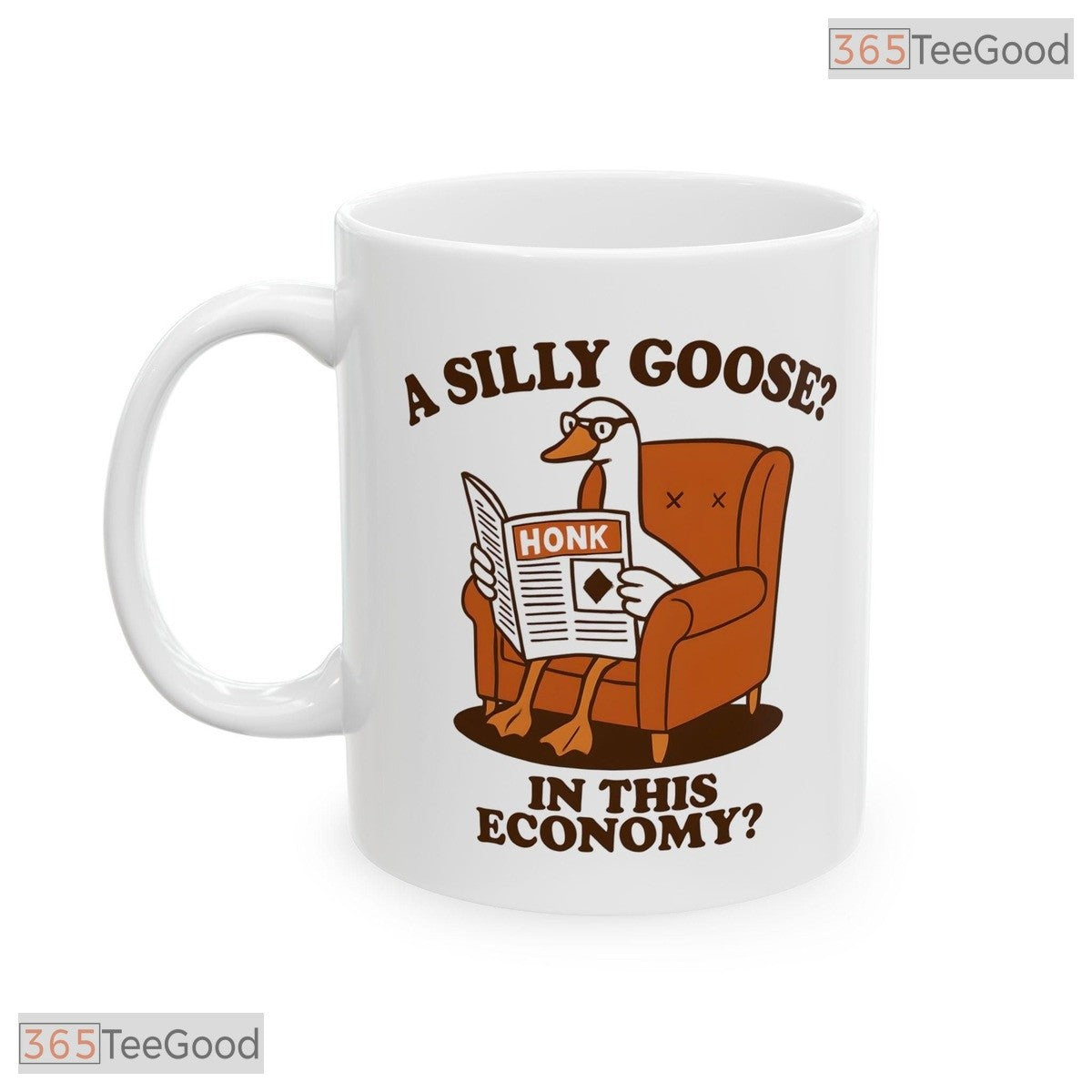 Silly Goose Animal Meme Coffee Mug - Funny Sarcastic Humorous Gift Ceramic Accent Mug