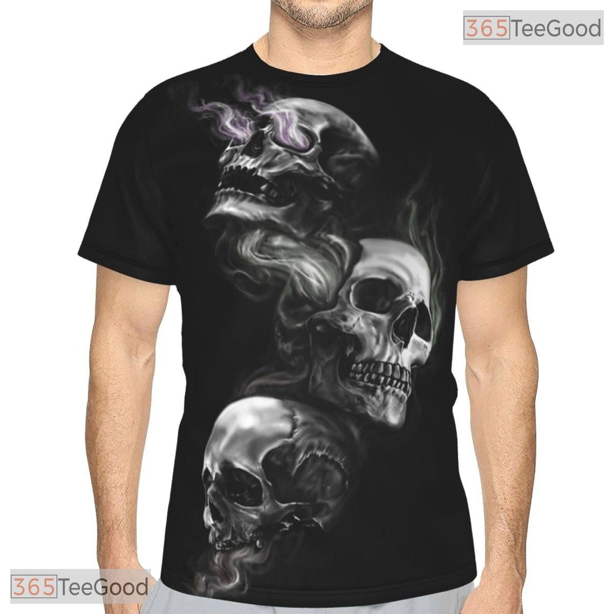 Cool Skull Basketball Graphic Pattern 3D Printed Short Sleeve Unisex Tee Shirt Tops