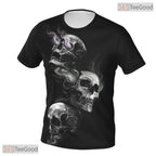 Cool Skull Basketball Graphic Pattern 3D Printed Short Sleeve Unisex Tee Shirt Tops