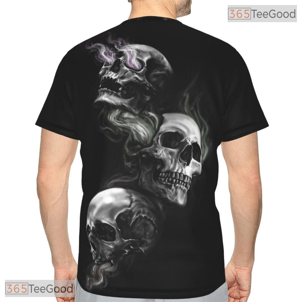 Cool Skull Basketball Graphic Pattern 3D Printed Short Sleeve Unisex Tee Shirt Tops