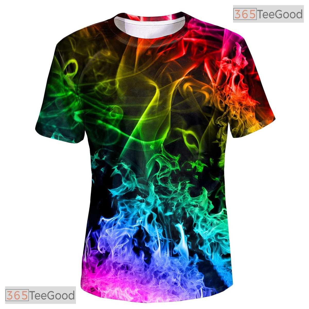 Abstract Dark Smog Smoke Graphic Art 3D Printed Casual Unisex Tee Shirt Tops