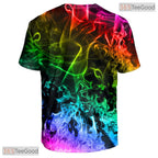 Abstract Dark Smog Smoke Graphic Art 3D Printed Casual Unisex Tee Shirt Tops