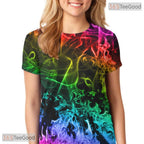 Abstract Dark Smog Smoke Graphic Art 3D Printed Casual Unisex Tee Shirt Tops