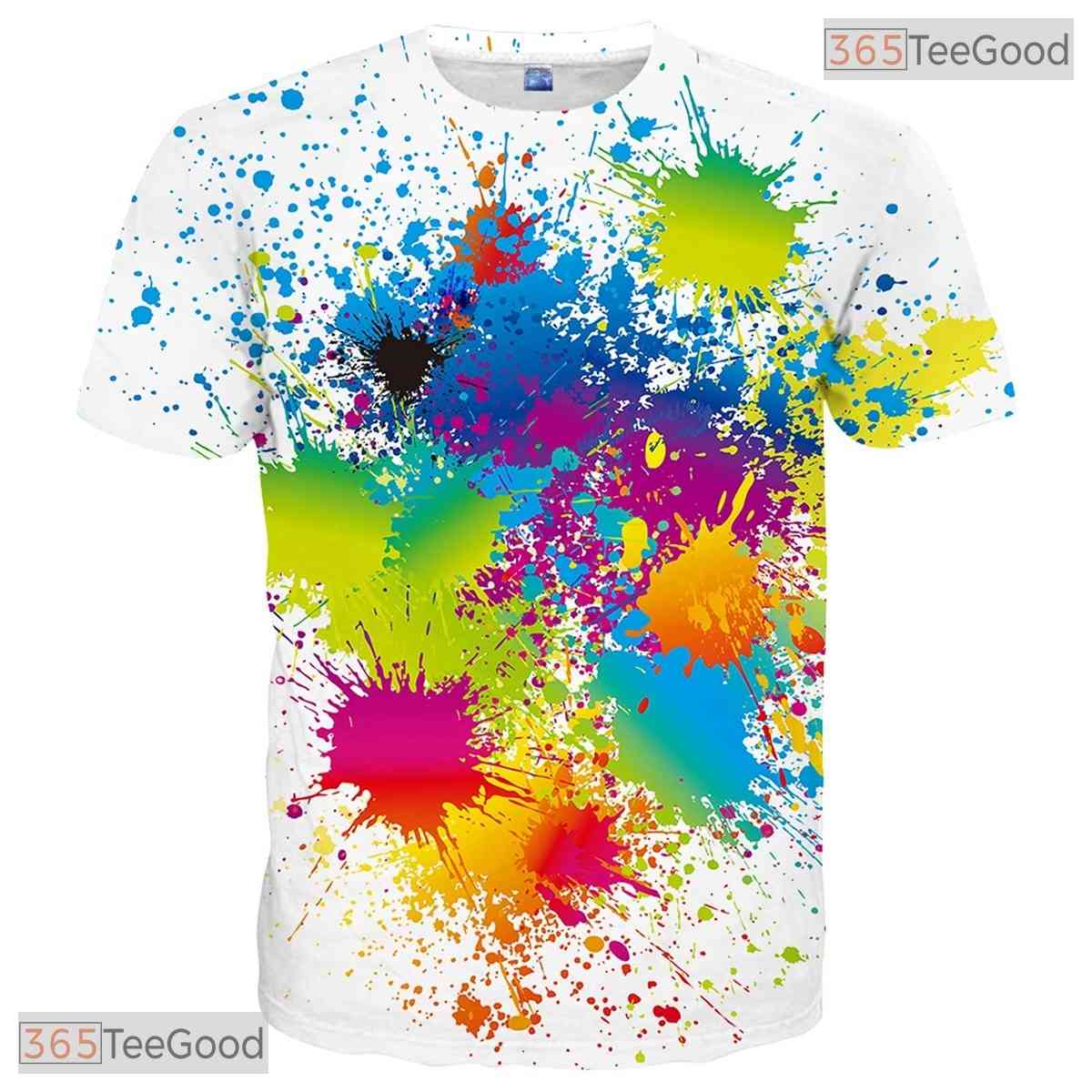 Clean White Minimalist Novelty Graphic 3D Printed Casual Unisex T-Shirt Tops