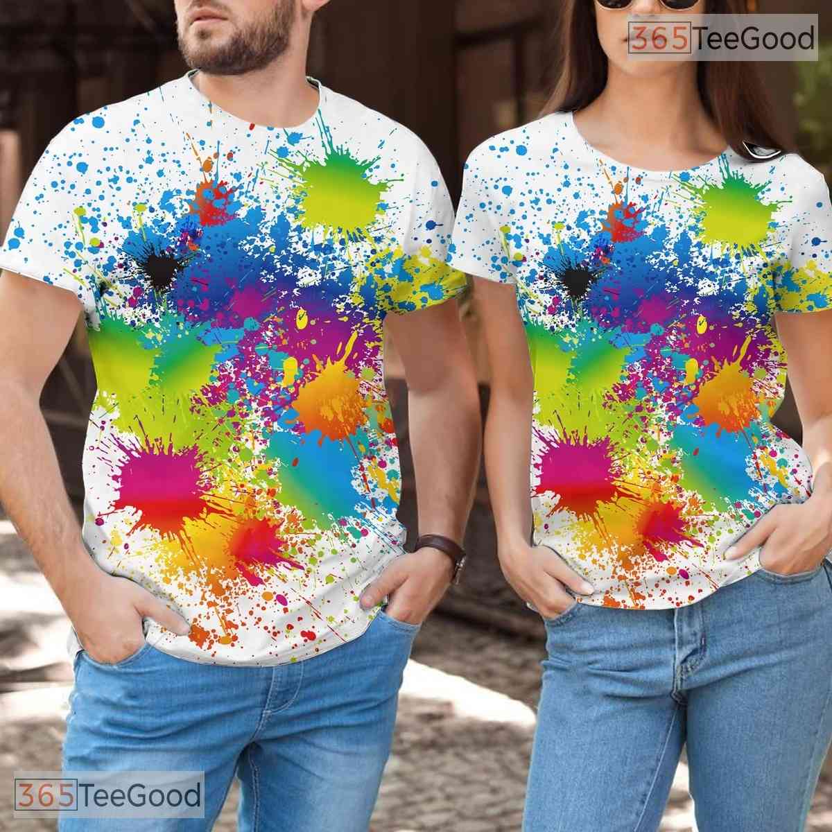 Clean White Minimalist Novelty Graphic 3D Printed Casual Unisex T-Shirt Tops
