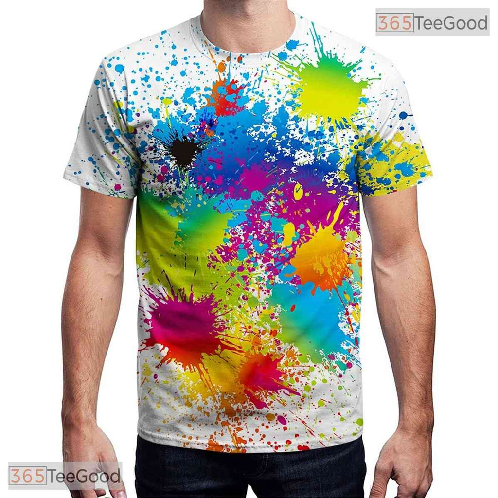 Clean White Minimalist Novelty Graphic 3D Printed Casual Unisex T-Shirt Tops