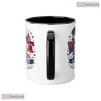 Cartoon Dog 250th Anniversary Celebration Independence Day Two Tone Ceramic Accent Mug