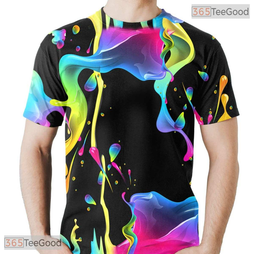 Urban Street Spray Paint Graphic 3D Printed Casual Unisex T-Shirt For Men Women