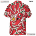 Spicy Chili Pepper Funny Hot Cartoon Peppers Summer Hawaiian Shirt Unisex