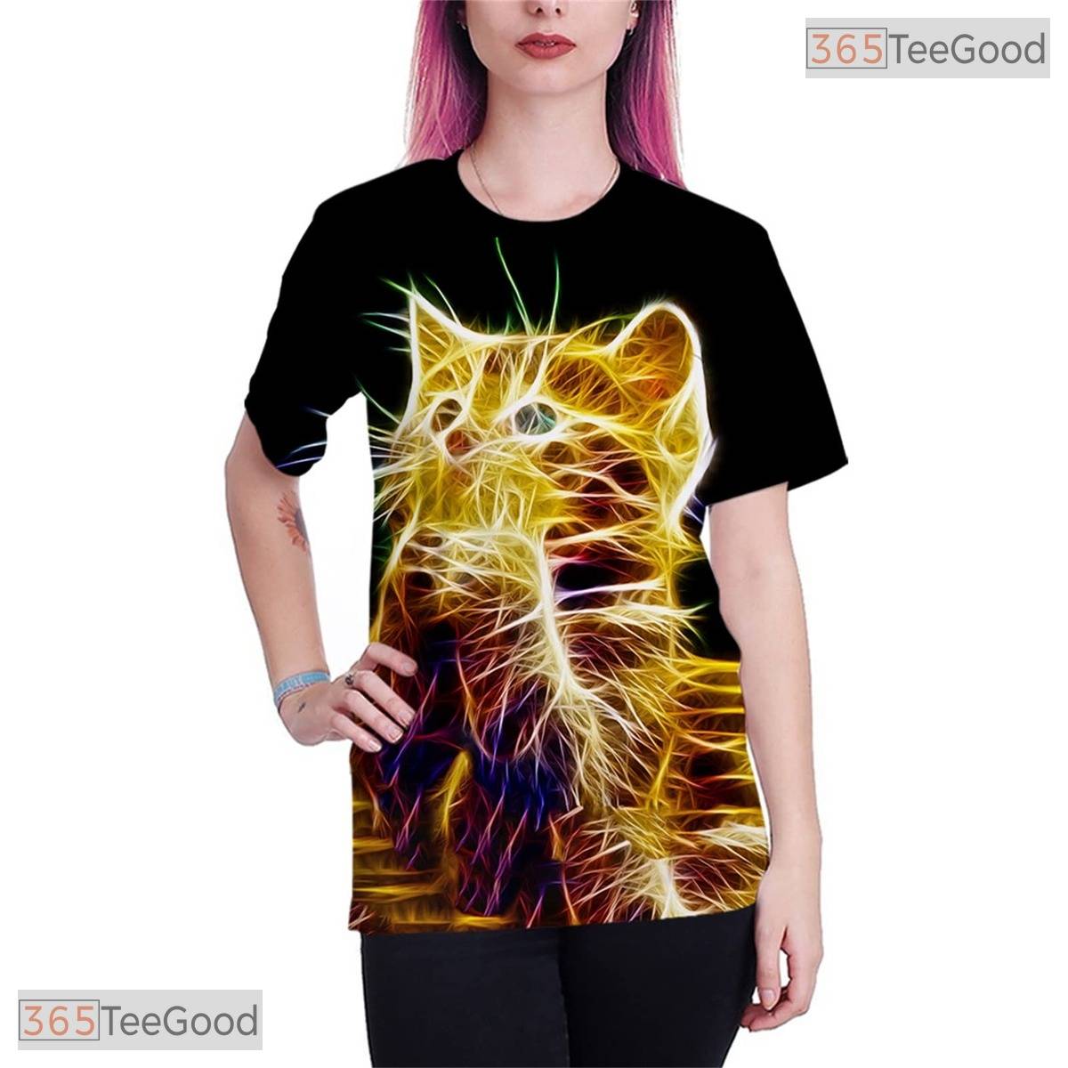 Unique Creative Graphic Art Design Pattern 3D Printed Casual Unisex Tee Shirt