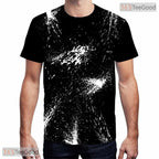 Trendy Colorful Abstract Graphic Art Print 3D Printed Casual Unisex Tee Shirt