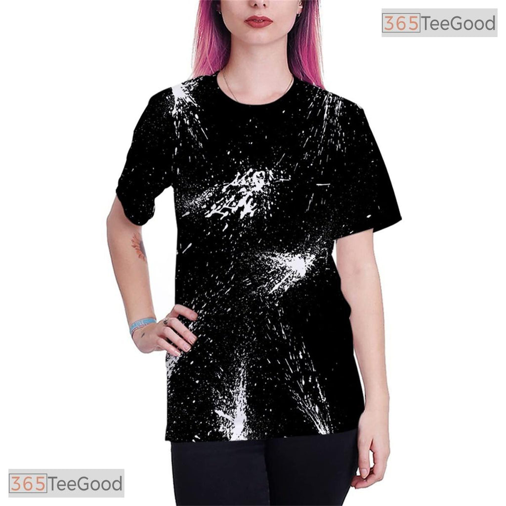Trendy Colorful Abstract Graphic Art Print 3D Printed Casual Unisex Tee Shirt