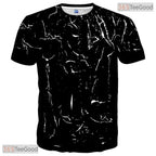Creative Paint Splash Graphic Art Design 3D Printed Casual Unisex T-Shirt Top