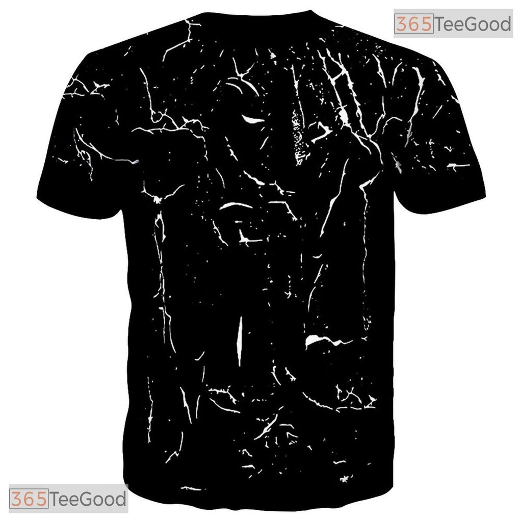 Creative Paint Splash Graphic Art Design 3D Printed Casual Unisex T-Shirt Top