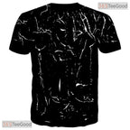 Creative Paint Splash Graphic Art Design 3D Printed Casual Unisex T-Shirt Top