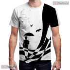 Vibrant Multi Color Graphic Art Pattern Print 3D Printed Casual Unisex T-Shirt