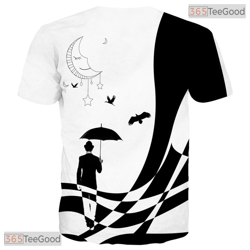 Bright Colorful Abstract Splash Graphic Art 3D Printed Casual Unisex T-Shirts