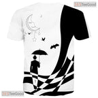 Bright Colorful Abstract Splash Graphic Art 3D Printed Casual Unisex T-Shirts