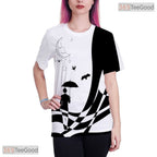 Vibrant Multi Color Graphic Art Pattern Print 3D Printed Casual Unisex T-Shirt
