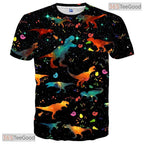 Creative Colorful Cosmic Galaxy Art 3D Printed Casual Unisex T-Shirt Apparel