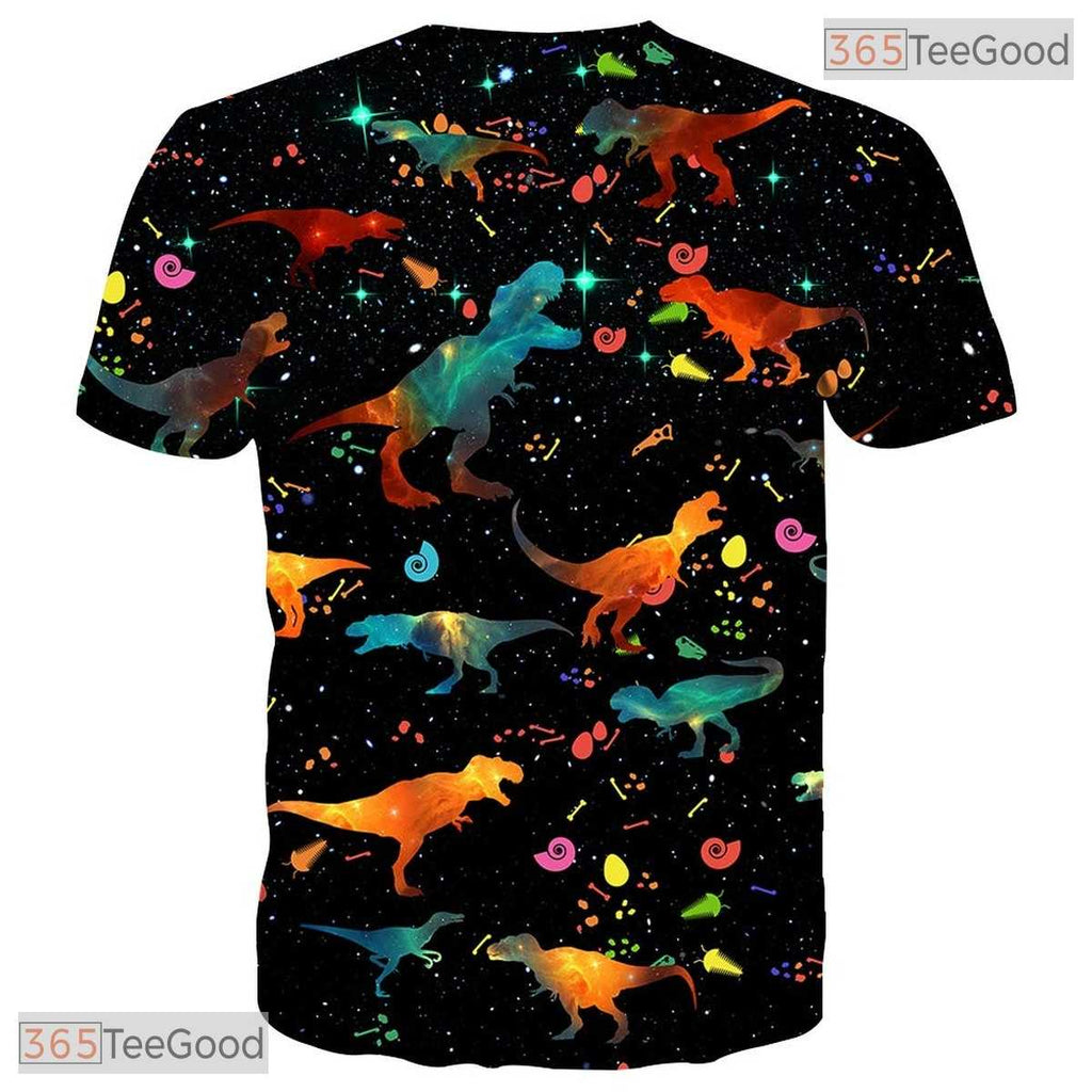 Creative Colorful Cosmic Galaxy Art 3D Printed Casual Unisex T-Shirt Apparel