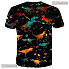 Creative Colorful Cosmic Galaxy Art 3D Printed Casual Unisex T-Shirt Apparel