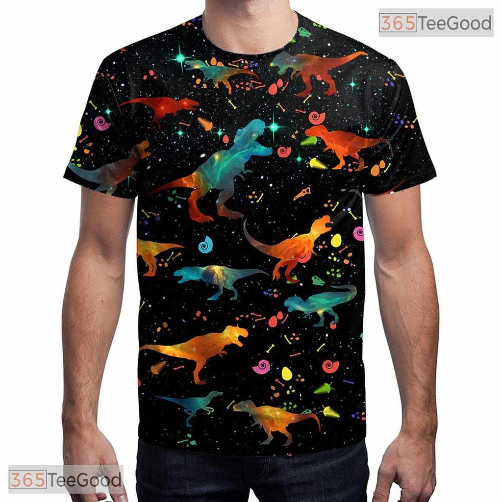 Creative Colorful Cosmic Galaxy Art 3D Printed Casual Unisex T-Shirt Apparel
