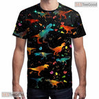 Creative Colorful Cosmic Galaxy Art 3D Printed Casual Unisex T-Shirt Apparel