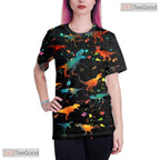 Radiant Colorful Space Nebula Graphic 3D Printed Casual Unisex Tee Shirt Tops