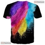 Creative Colorful Optical Illusion Graphic 3D Printed Casual Unisex Tee Shirts