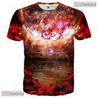 Colorful Abstract Geometry Graphic Art 3D Printed Casual Unisex T-Shirt Tops