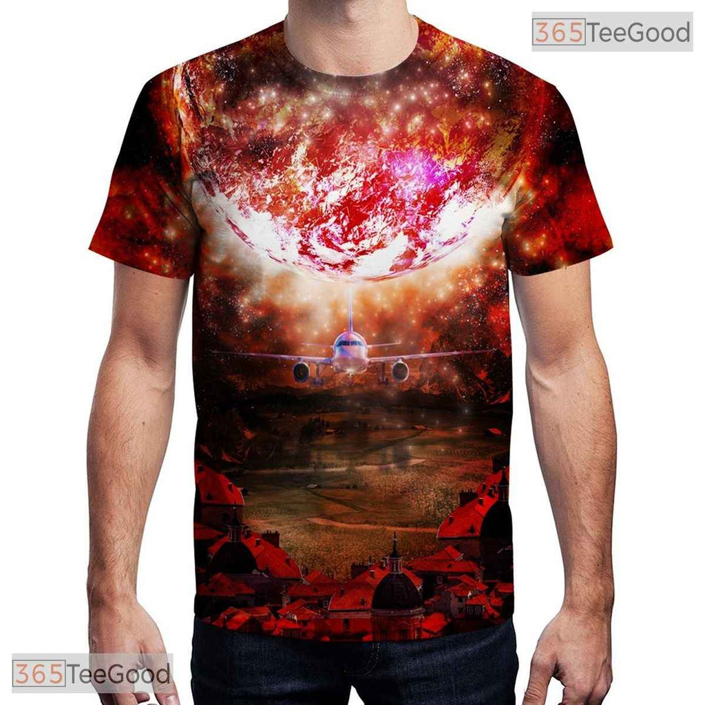 Colorful Abstract Geometry Graphic Art 3D Printed Casual Unisex T-Shirt Tops