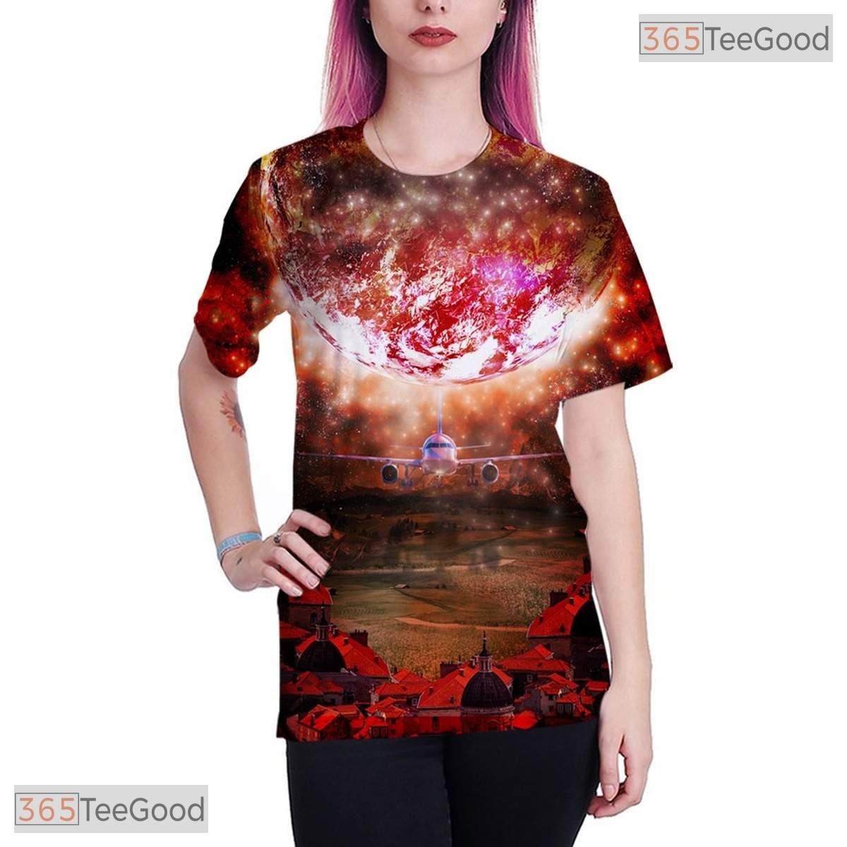 Colorful Abstract Geometry Graphic Art 3D Printed Casual Unisex T-Shirt Tops