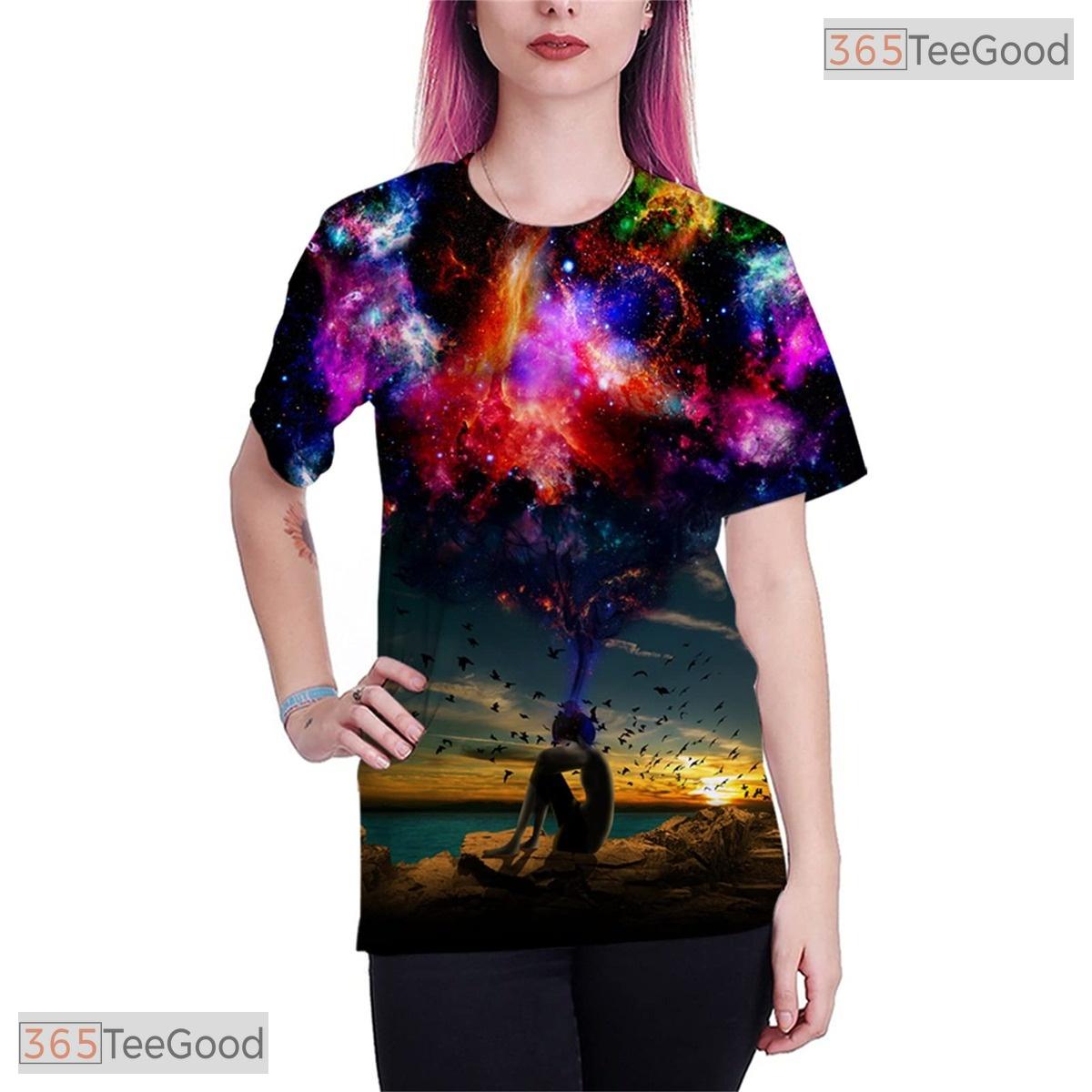 Creative Abstract Graphic Art 3D Printed Casual Unisex Tee Shirt Tops Design