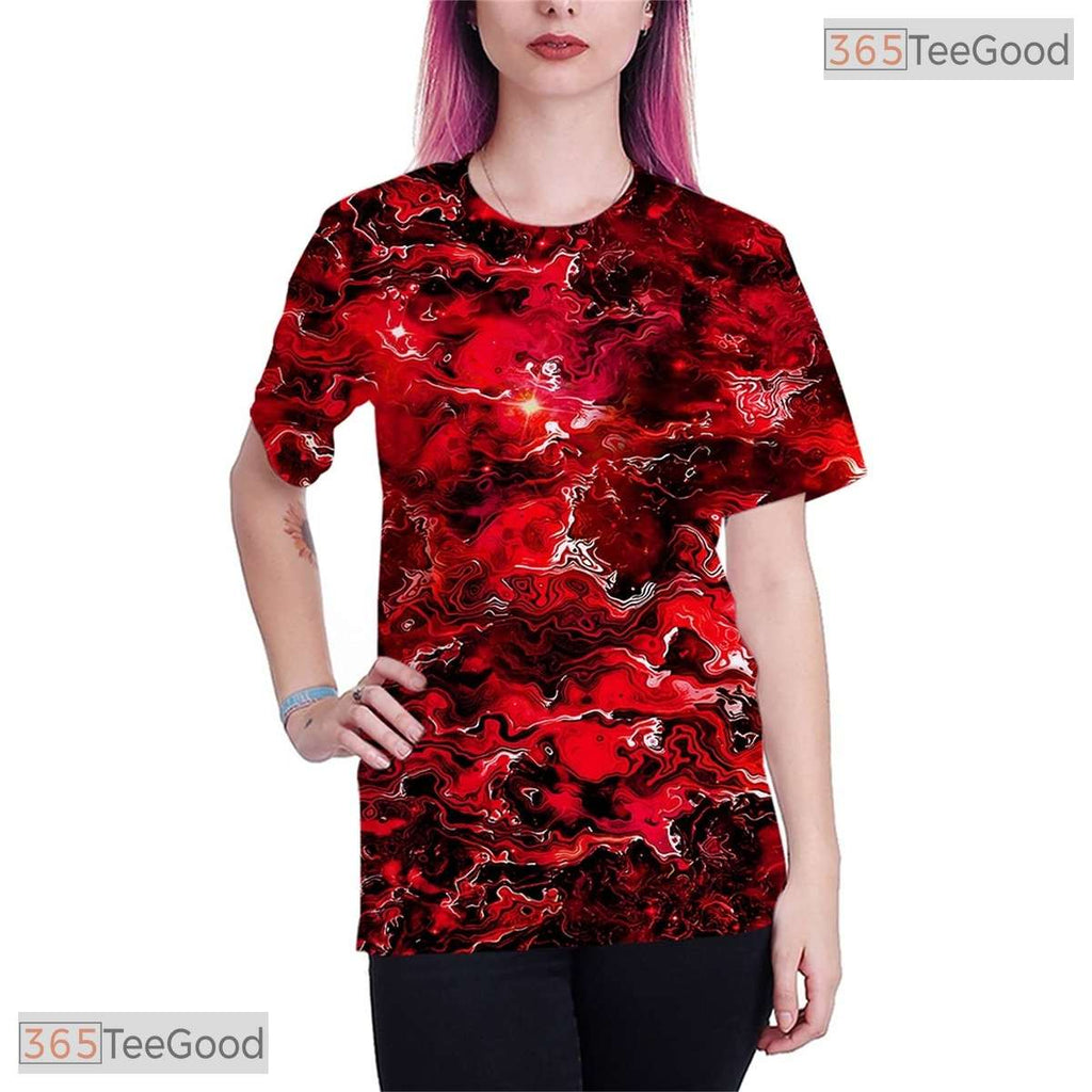 Unique Pattern Print Novelty Graphic 3D Printed Casual Unisex Tee Shirt Tops