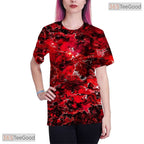 Unique Pattern Print Novelty Graphic 3D Printed Casual Unisex Tee Shirt Tops
