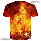 Unique Swirl Pattern Print Graphic Art 3D Printed Casual Unisex Tee Shirt Tops
