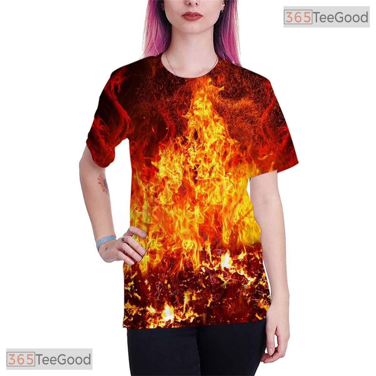 Unique Swirl Pattern Print Graphic Art 3D Printed Casual Unisex Tee Shirt Tops