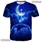 Vivid Fluid Art Pattern Graphic Print 3D Printed Casual Unisex T-Shirt Styles