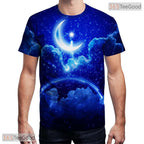 Vivid Fluid Art Pattern Graphic Print 3D Printed Casual Unisex T-Shirt Styles