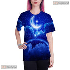 Vivid Fluid Art Pattern Graphic Print 3D Printed Casual Unisex T-Shirt Styles